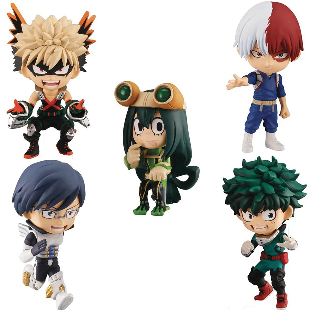 

Anime MHA Figures Asui Tsuyu Uraraka Ochako Figure No Hero figurine Bakugo Katsuki Midoriya Izuku Action Figure Doll Toys Gifts