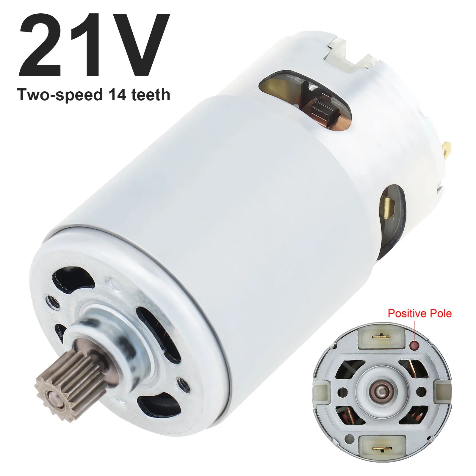 

RS550 DC Motor 8.2mm 14 Teeth Gear Gear Micro Motor 21V 29800RPM Electric Saw Motor for Saw Rechargeable / Hand Saw