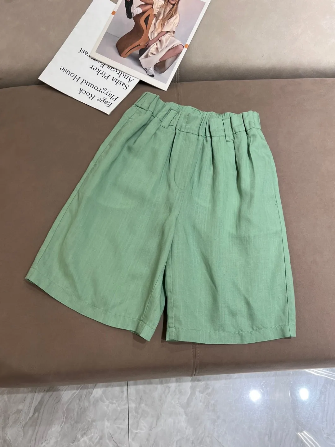 Linen casual summer linen bermudas shorts