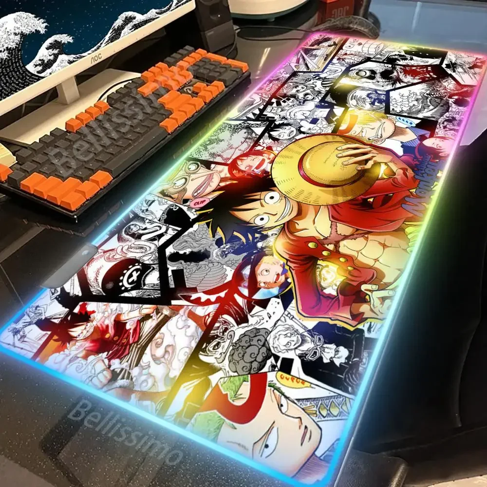 RGB Mouse Pad Gamer Gaming Table Rgb Deskmat Keyboard Pc Office Xxl Large One Piece large Mouse pad Company Large mouse pad