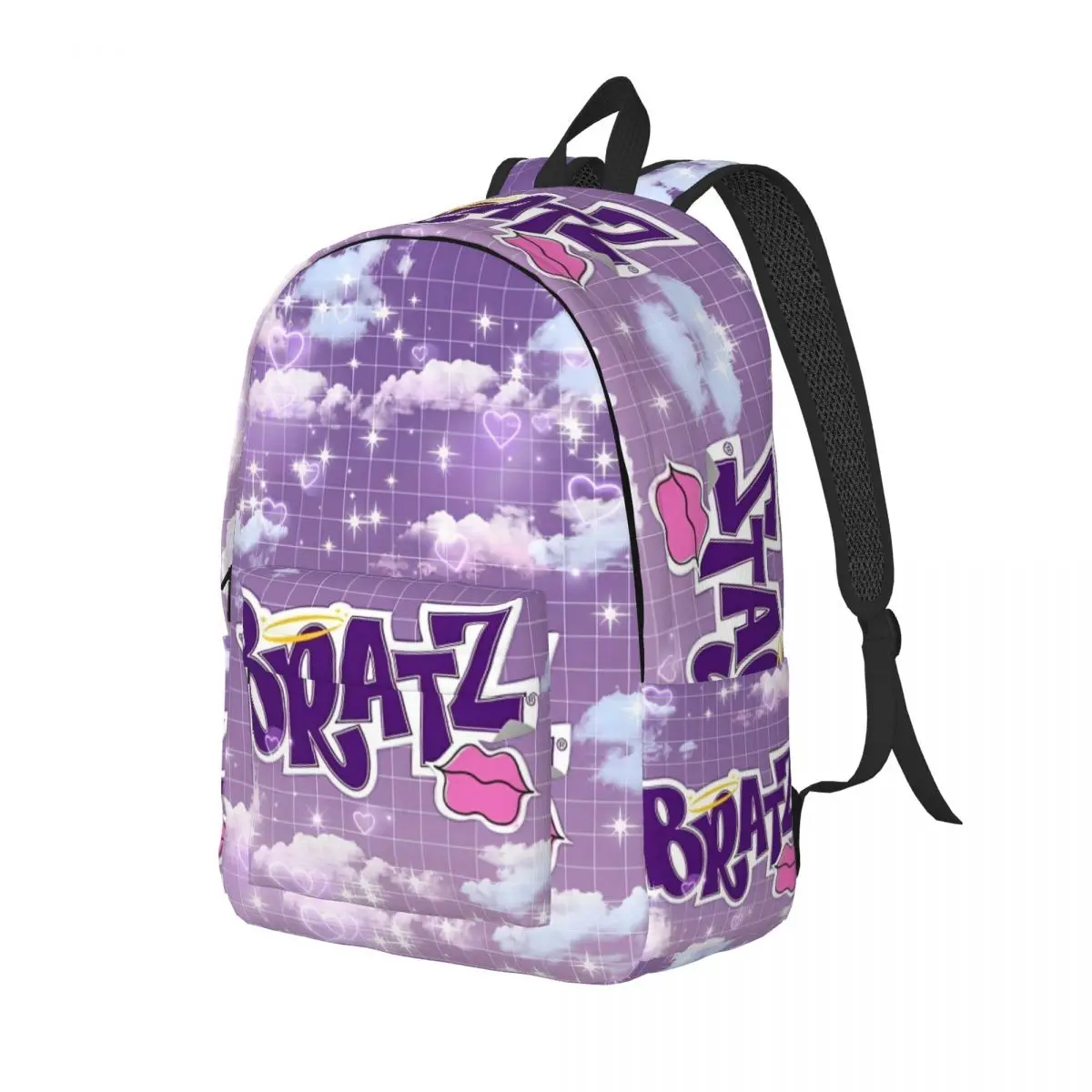 Bratz Asthetic Y2kchildhood Backpack for Kindergarten Primary School Student Bookbag Boy Girl Kids Canvas Daypack Travel