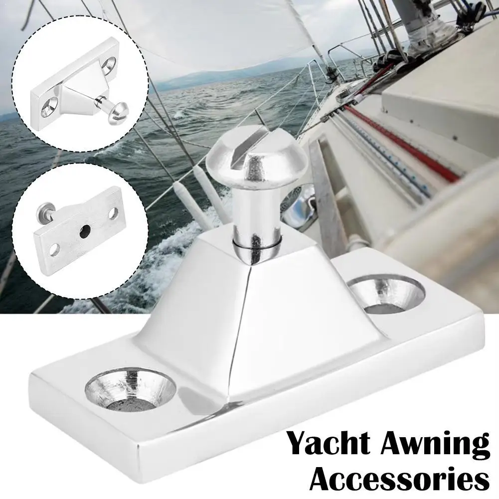 Stainless Steel Boat Canopy Mounting Bracket Heavy Duty Deck Hinge Bimini Top Fitting Marine Hardware Yacht Accessories