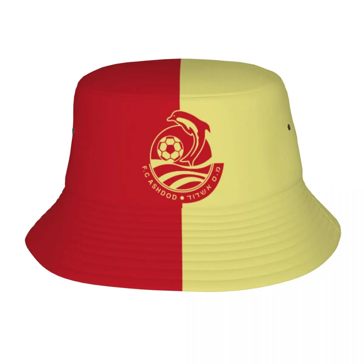 

F.C Ashdod Fishermans Cap Outdoor Bucket Hats Fishing Hat Foldable Hip Hop Beach Sun Hats for Women Men