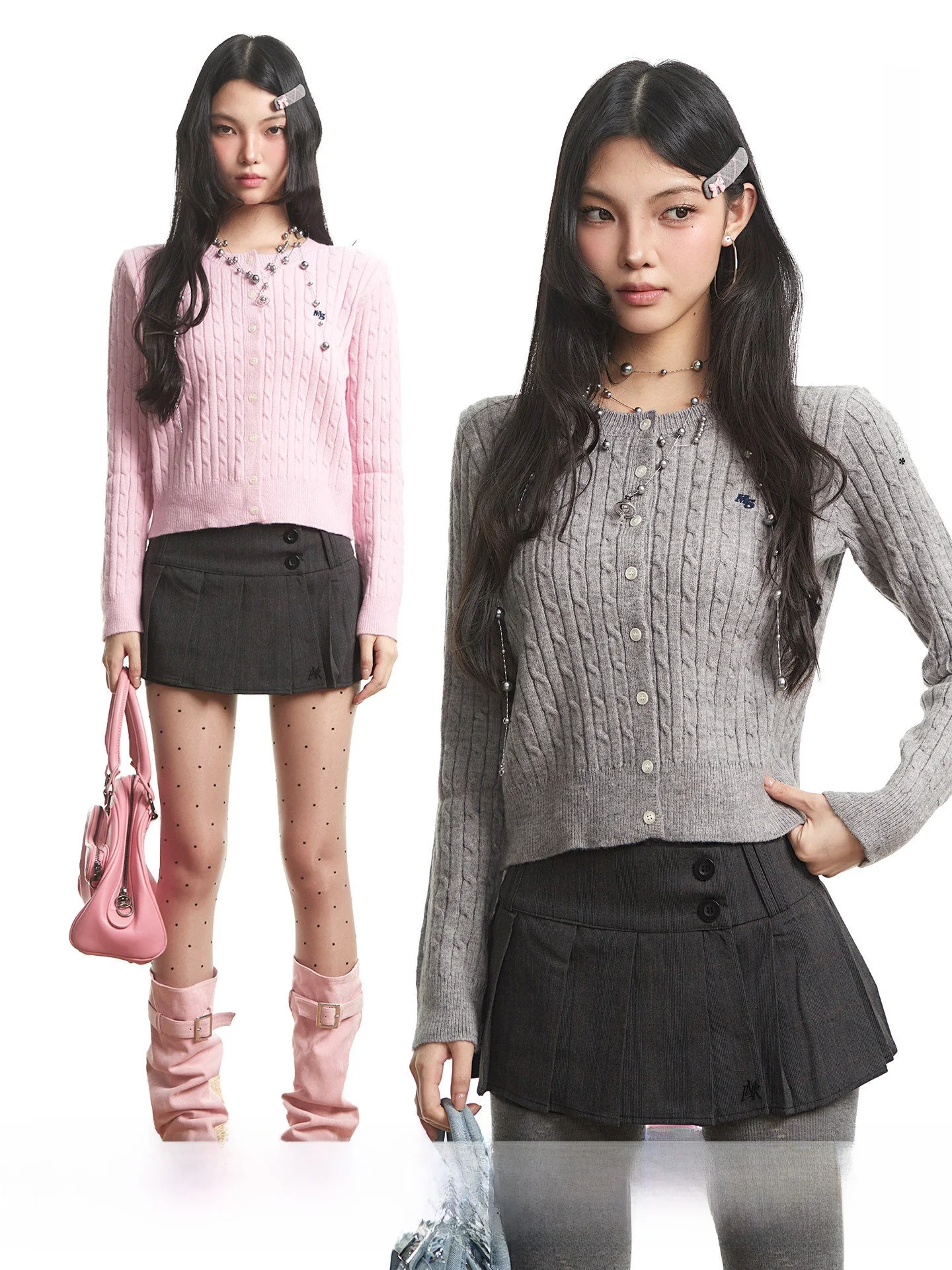 

UNCMHISEX American Retro ey Twist Long Sve Knitted Open Cardigan Women's Lazy Sle Soft Loose Top Warm Autumn Commute S...