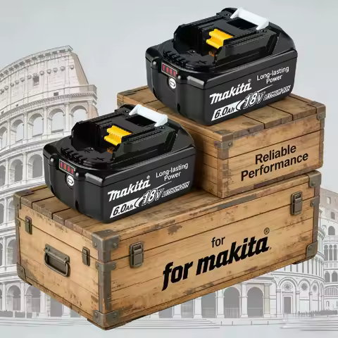 ️Original Makita 6Ah/5Ah Makita 18V Battery，Makita 18V tools battery for Makita drill DTW700 DDF487 DGA404 DTD173 DJV182Z HR140