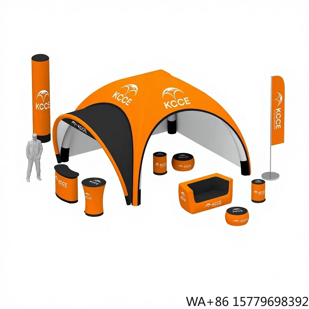 Brand Promotion PVC Mesh Fabric Inflatable X Tent EU CE Certified Quick Inflation Cross-Border Direct Sales