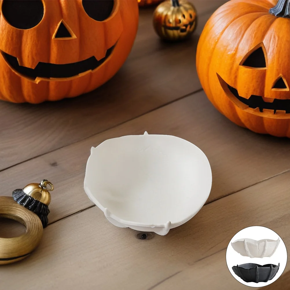 

6pcs Halloween Hand Candy Bowl Reusable Plastic Snack Tray For Party Decorations Halloween Serving Dish For Treats