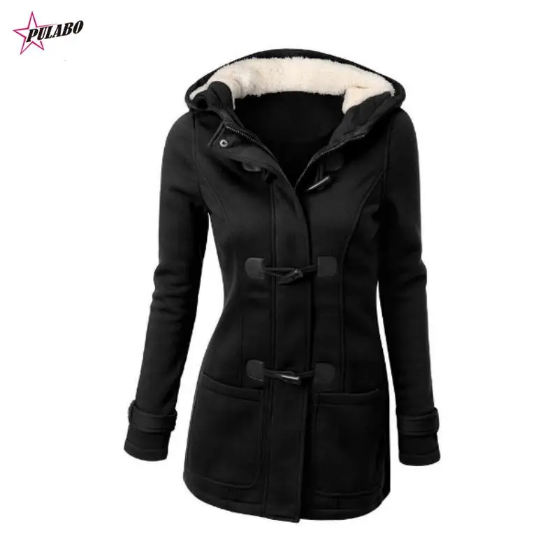 

PULABO Women Basic Jackets Autumn Women's Overcoat Zipper Causal Outwear Coat Female Hooded Coat Casaco Feminino Ladies Jacket