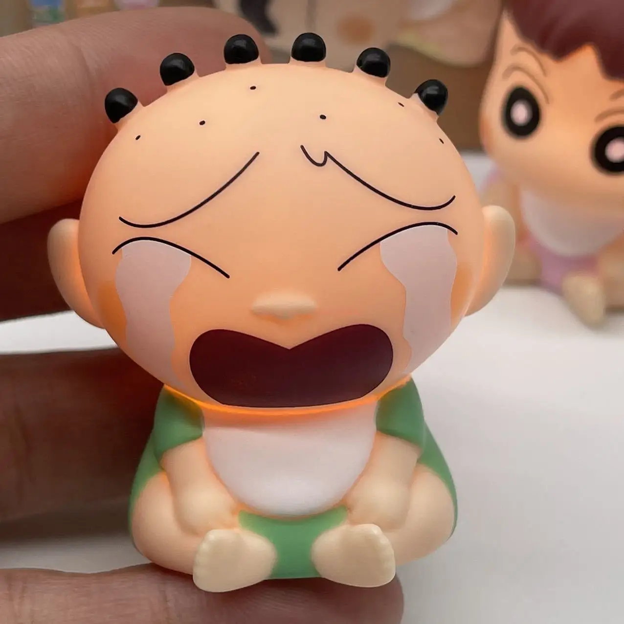 انمي ياباني تلوين شين تشان ضوء الليل لطيف نيني كازاما اليدوية صندوق أعمى لعبة دمية غرفة زينة زخرفية هدية الكريسماس