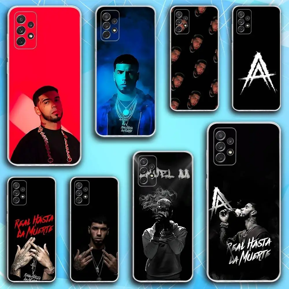 

Rapper A-Anuel AA Phone Case For Samsung S30,23,21,22,20, FE lite,S10,9,8,7 PIus Note20ultra Soft Transparent
