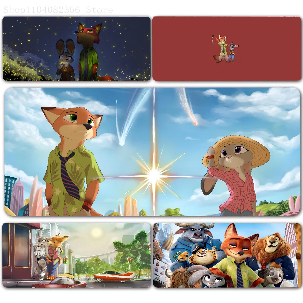 HOT CARTOON Cute cool Zootropolis Mousepad  non-slip suitable for office computers laptops e-sports game desk mats XXL Keyboard