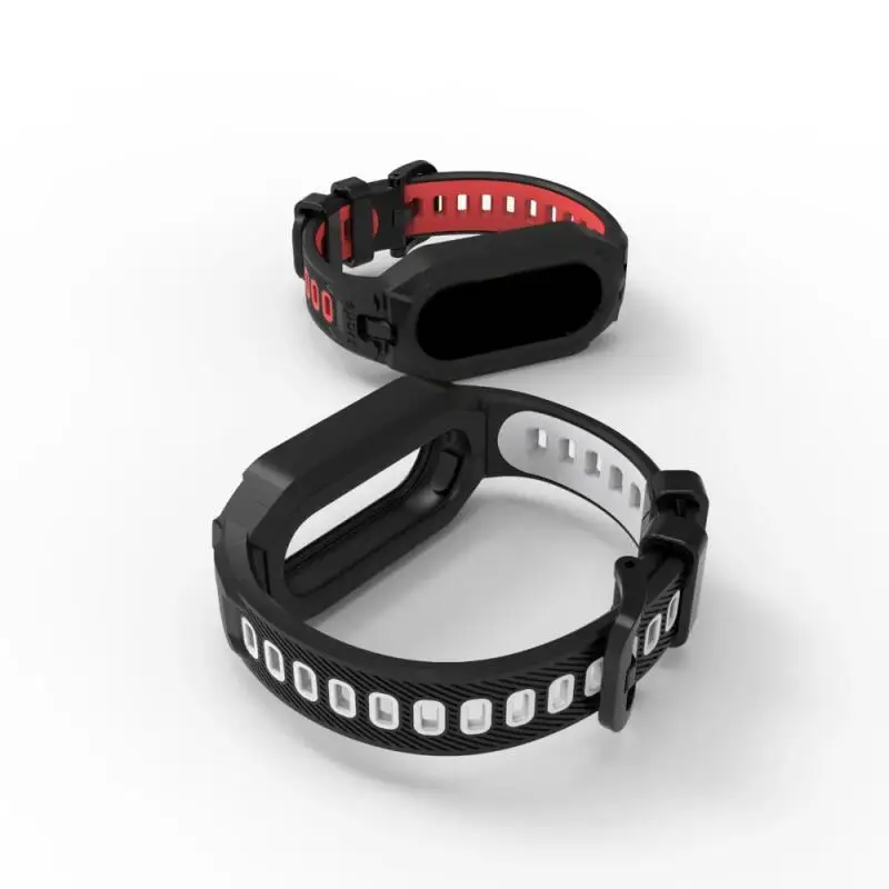 حزام سيليكون رياضي لهاتف Xiaomi Mi Band 8 9 10 بديل حافظة ناعمة من مادة البولي يوريثان + ملحقات سوار لـ Xiaomi Mi band 10 Correa