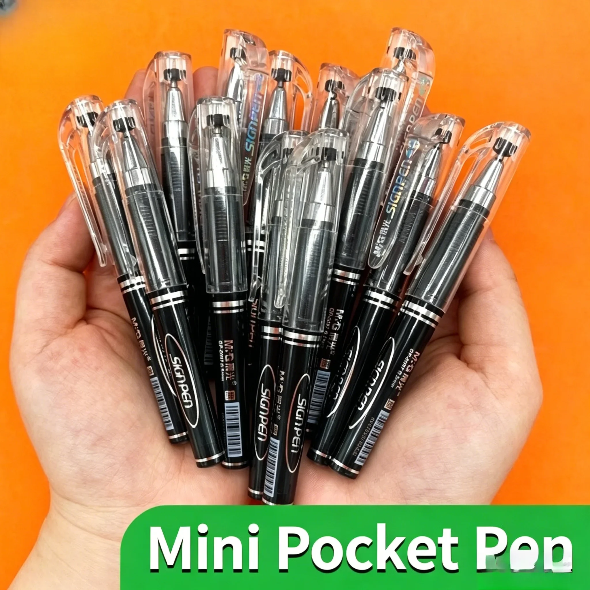 

GP0097 Mini Gel Pen Pocket Size Neutral Pen Bullet Nib Short Barrel Ballpoint Pen Office Signature Pen Portable Writing Pen