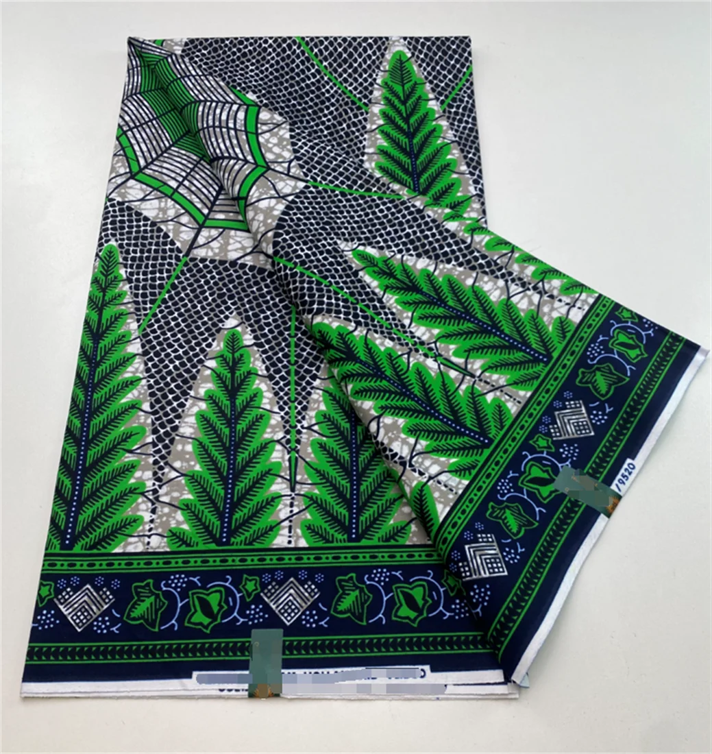 

New Hot Sale African Wax Fabric Cotton Material Nigerian Ankara Block Prints Batik High Quality Sewing Cloth