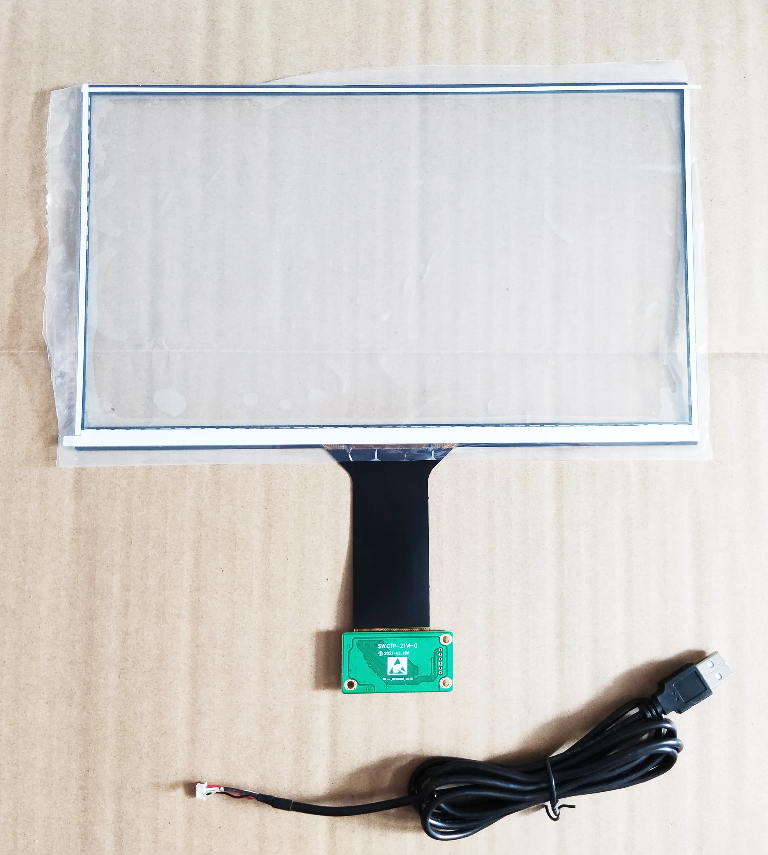 12.5 inch USB Capacitive Touch Screen Sensor Digitizer Glass Paenl For Computer Monitor 10Fingers Support Raspberry Pi Win7 8 10