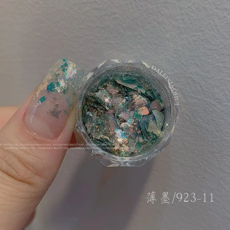 1 scatola ad alta visibilità Aurora opale polvere specchio nastro accessori per unghie decorazione floreale per unghie 3D unghie fai da te arte salone per unghie