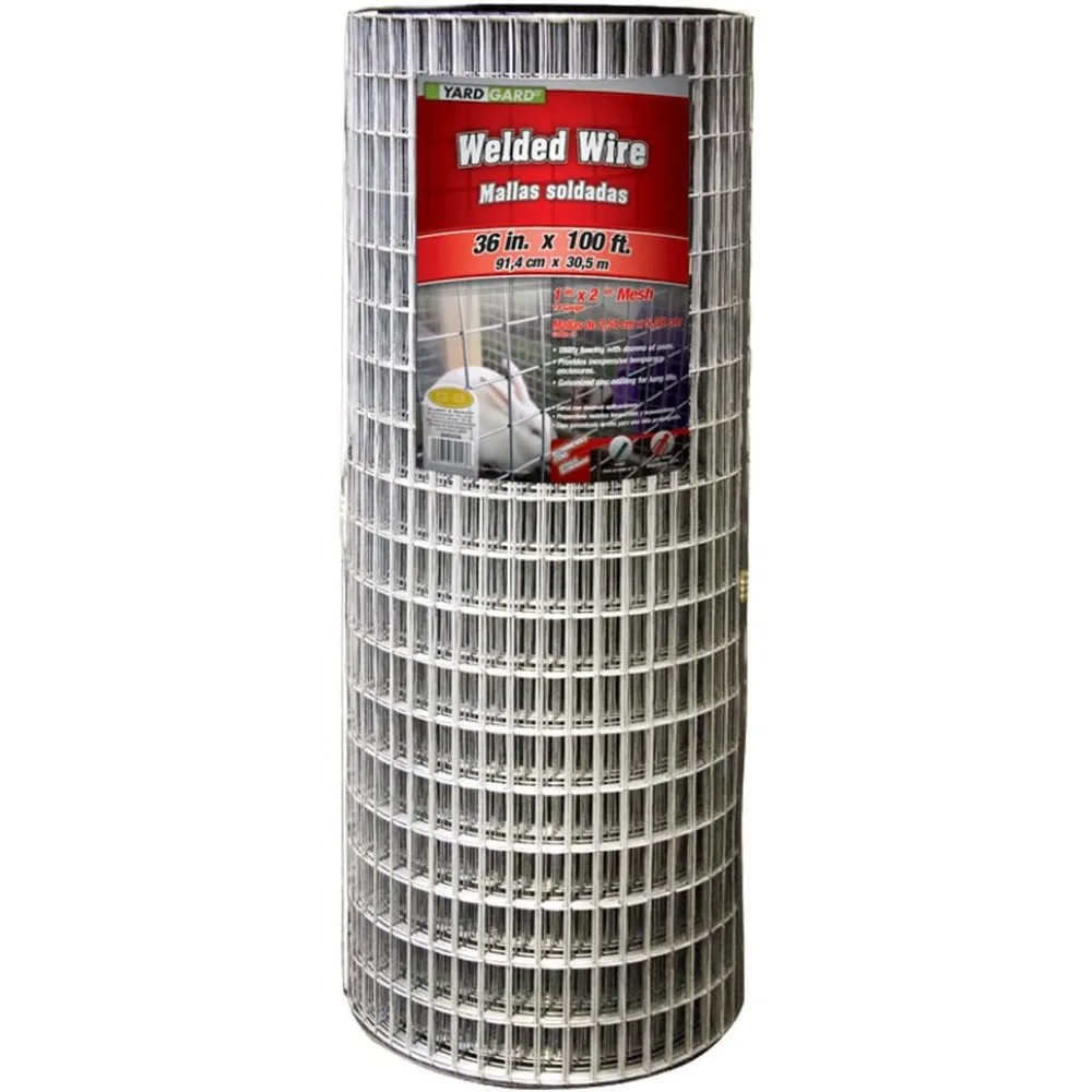 

Galvanized 14-Gauge Steel Wire Fence, 1x2 Inch Mesh, 36 x 100' for Animal Enclosures and Cages