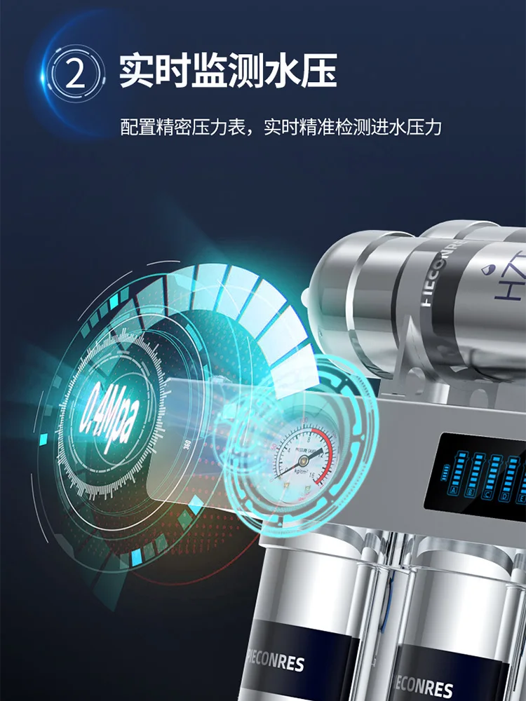 Premium Stainless Steel Kitchen Water Purifier  with Filtration Cartridge, Improve Water Taste and Quality