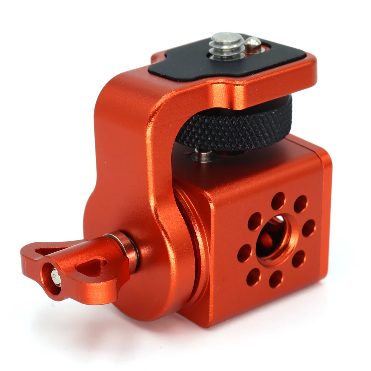 360 degree rotating pan tilt bracket, Camera 3/8 screws fixed 1/4 monitor bracket, adjustable back and forth, Locating Pins