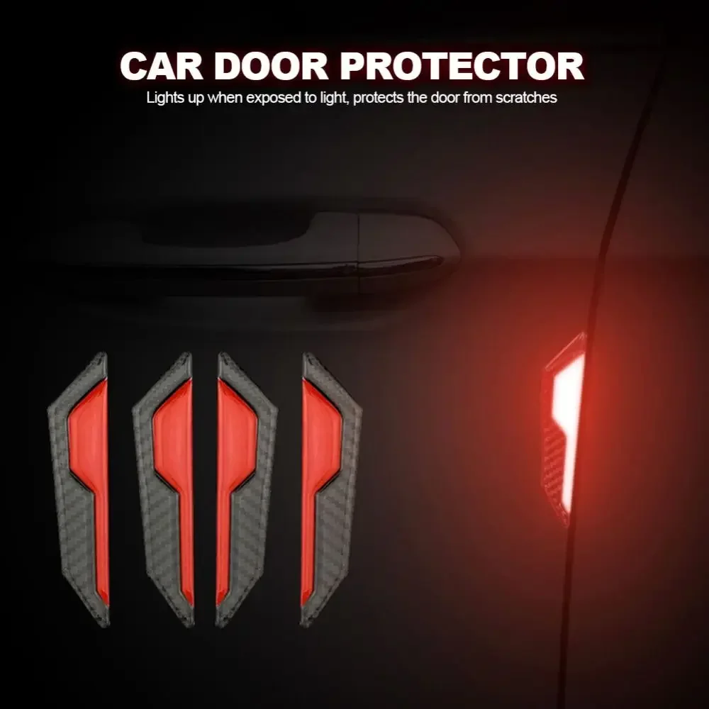 4pcs Self-adhesive Scratch Protective Stickers Car Door Handle Bowl Cars Sticker Anti-collision Protection Strip car accessories