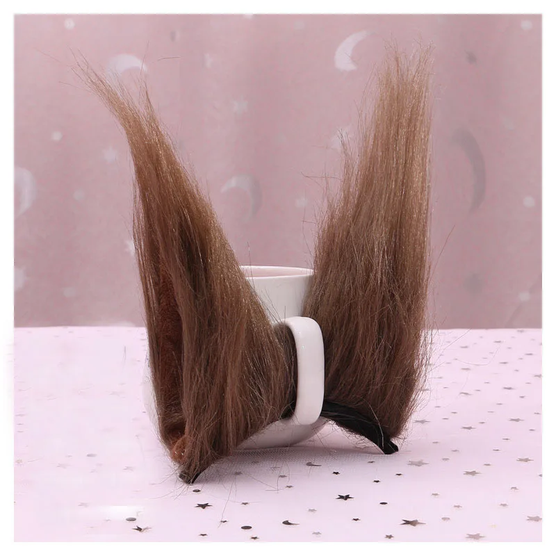 Plush Ear Hair Clip Headband Lolita Furry Cat Fox Dog Bat Devil Bunny Leopard Pig Wolf  Party  Anime Costume Halloween