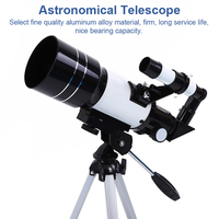 Astronomical Refracting Telescope with Finderscope High Clear Professional Stargazing Telescope Compact Monocular with Tripod