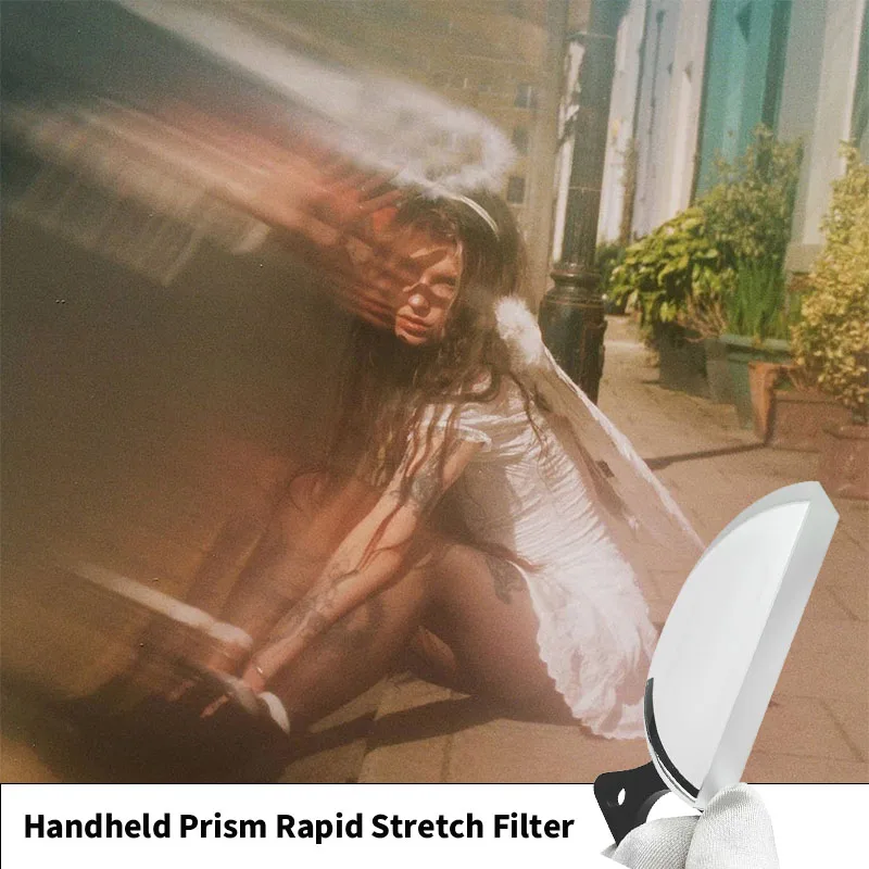 

Handheld Prism Fast Motion Stretch Effect Filter Photography Camera Blur Digital Camera Accessory 80mm