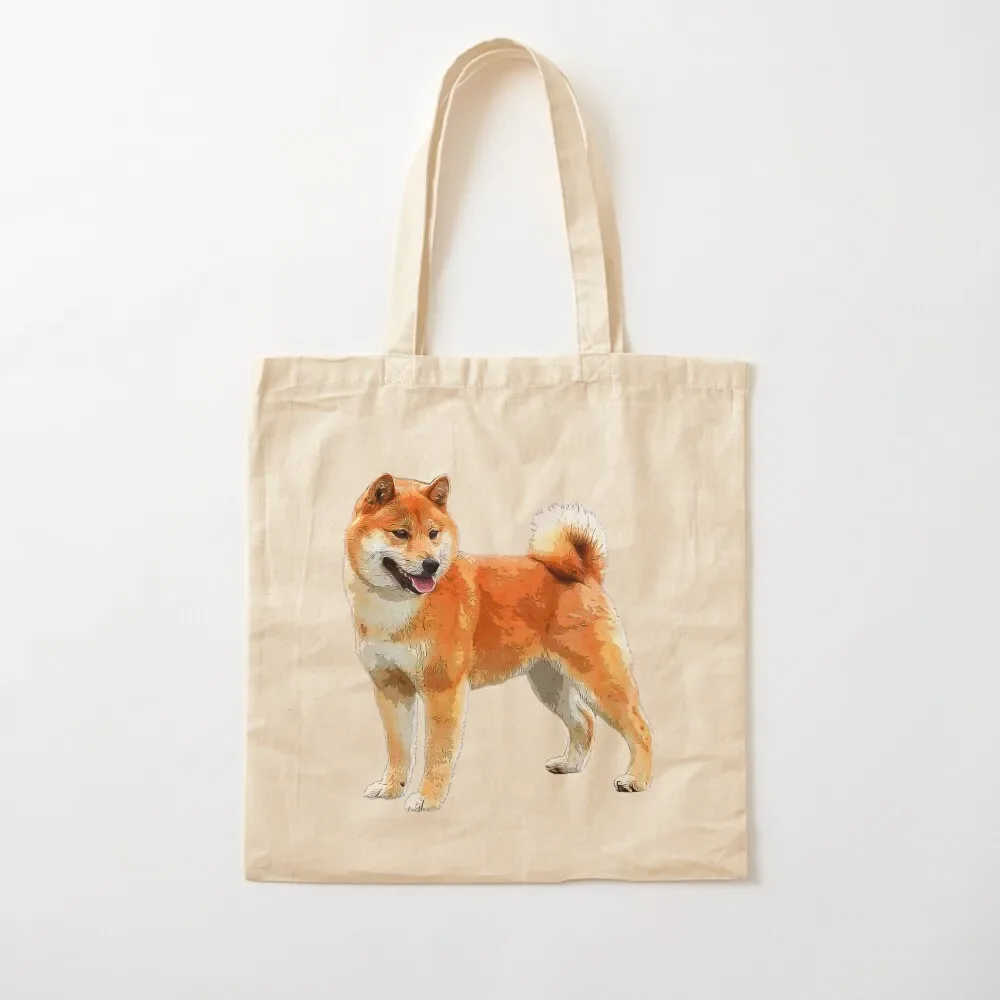 

Shiba Inu Dog Art Tote Bag Reusable bags sacs de shopping Gift bag supermarket folding bag