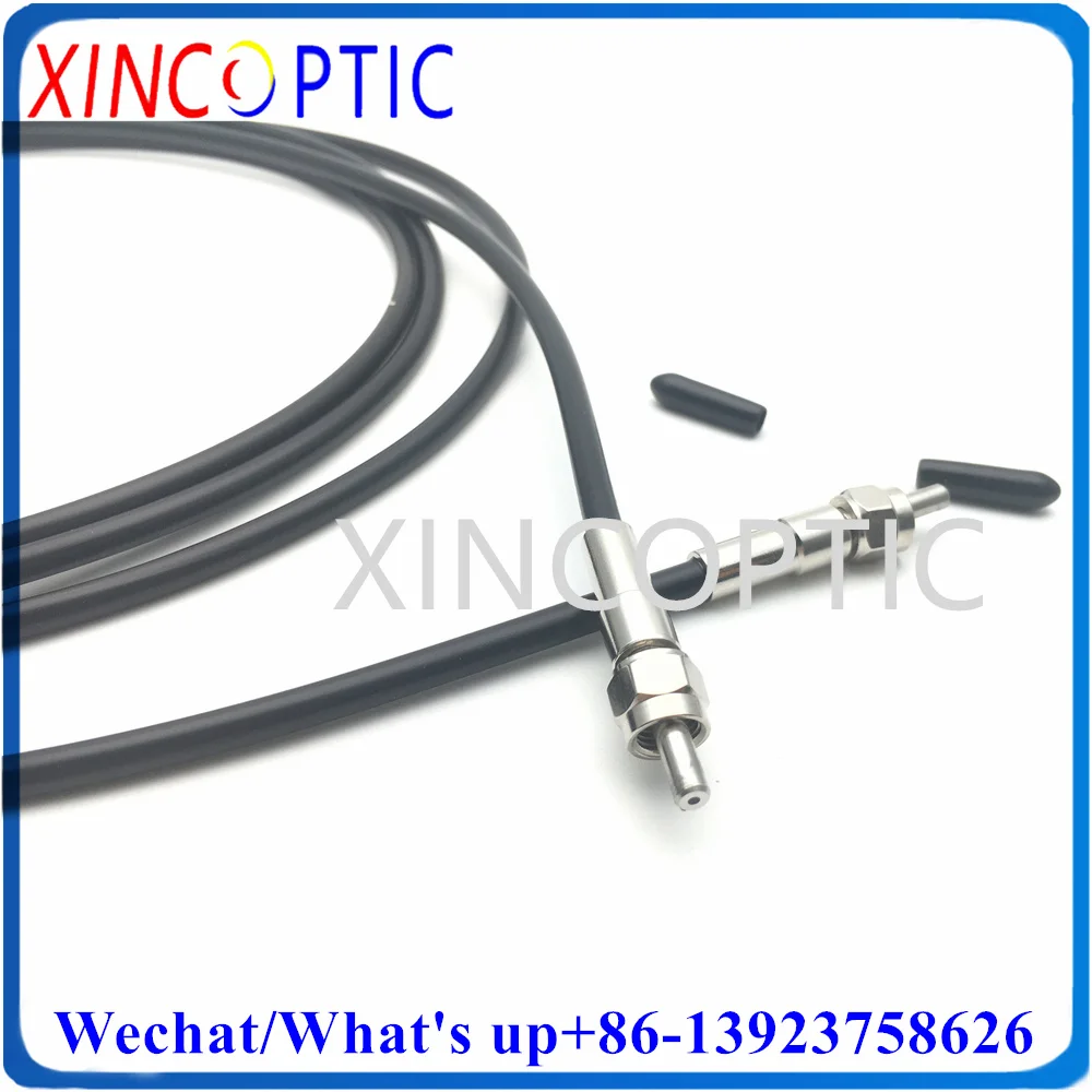 FCUPC-FC 2000um Plastic Fiber,NA:0.5,Wavelegnth:400-700nm,2M 2.2/3.6mm Black Fiber Optic Patch Cord Connector