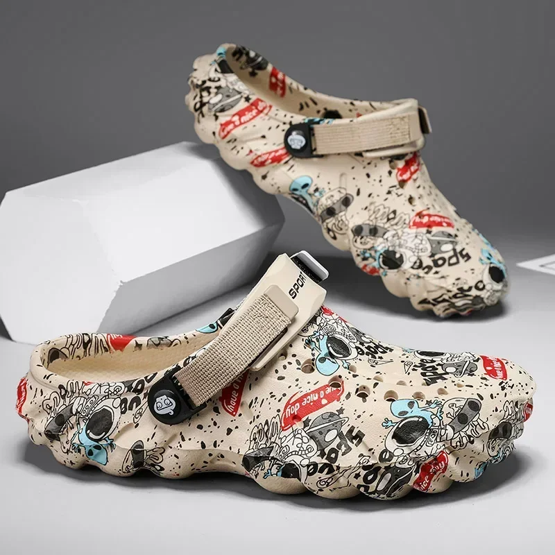 YRZL Mรคnner Hausschuhe Outdoor Atmungsaktive Leichte EVA Herren Hausschuhe Mode Mรคnnlichen Garten Schuhe Weiche Clogs Strand Casual Mรคnner Sandalen