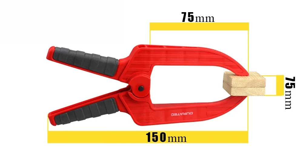 High quality Large Depth 6inch Plastic Spring Clamp Flexible Strong /DIY Tools for Hobby/household applications/Woodworking