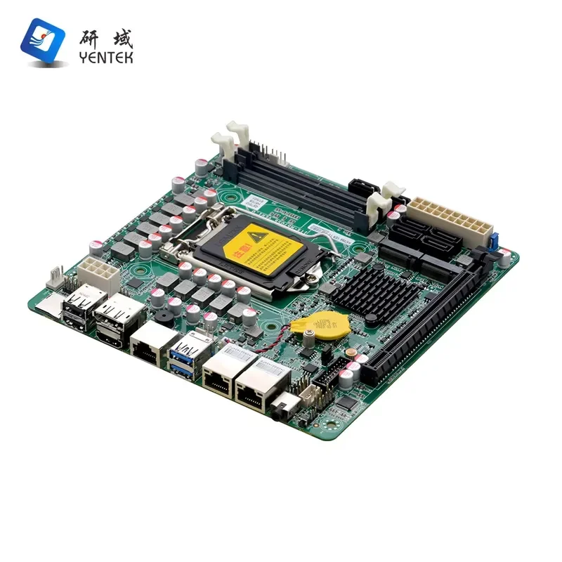 NAS for Q570 LGA1200 I3 I5 I7 DDR4 6 SATA3 HD 4K DP 2LAN COM 8 USB PCIE Win10 Industrial Mini ITX Motherboard
