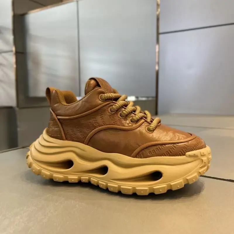 

Thick Bottom Anti Slip Wear-resistant Running Footwear Autumn New Mens Sports Shoes Fashion Comfortable Breathable Male Sneakers