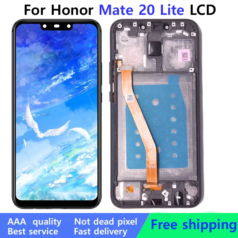 

Tested LCD Screen For Huawei Mate 20 Lite LCD Display Touch Screen With Frame Digitizer Assembly Replacement Parts