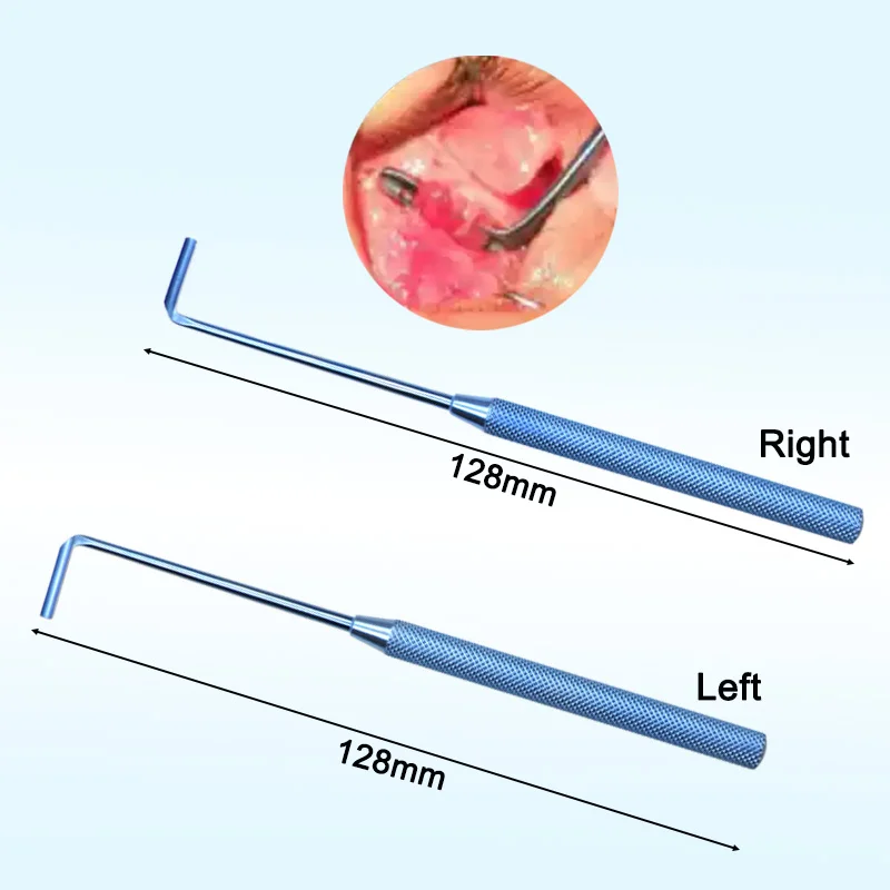 

Titanium Alloy Wright Grooved Muscle Hook Ophthalmic Strabismus Hook Ophthalmic Surgery Instrument