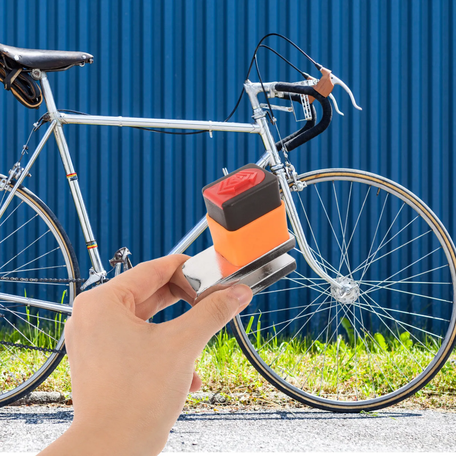 

Motorcycle Bike Heavy Duty Disc Brake Lock 3 Keys Anti Theft Wheel Lock Electric Scooter Mountain Road Padlock