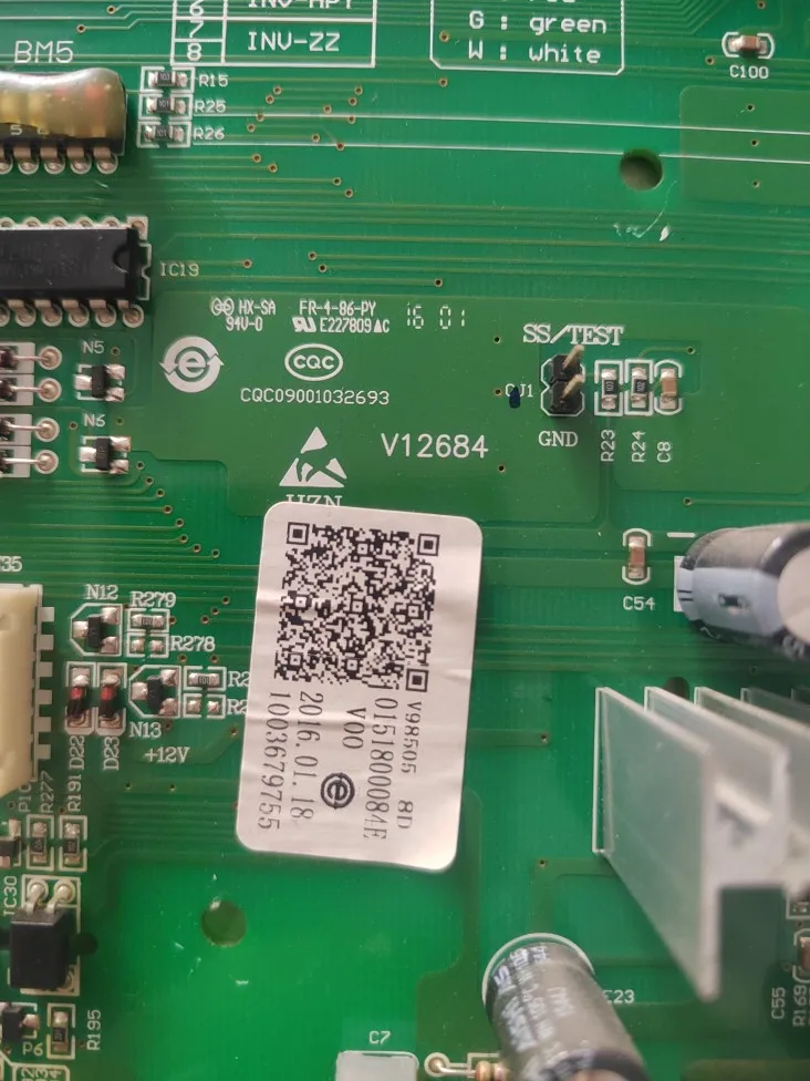 0151800084E V98505 8D test ok circuit board motherboard