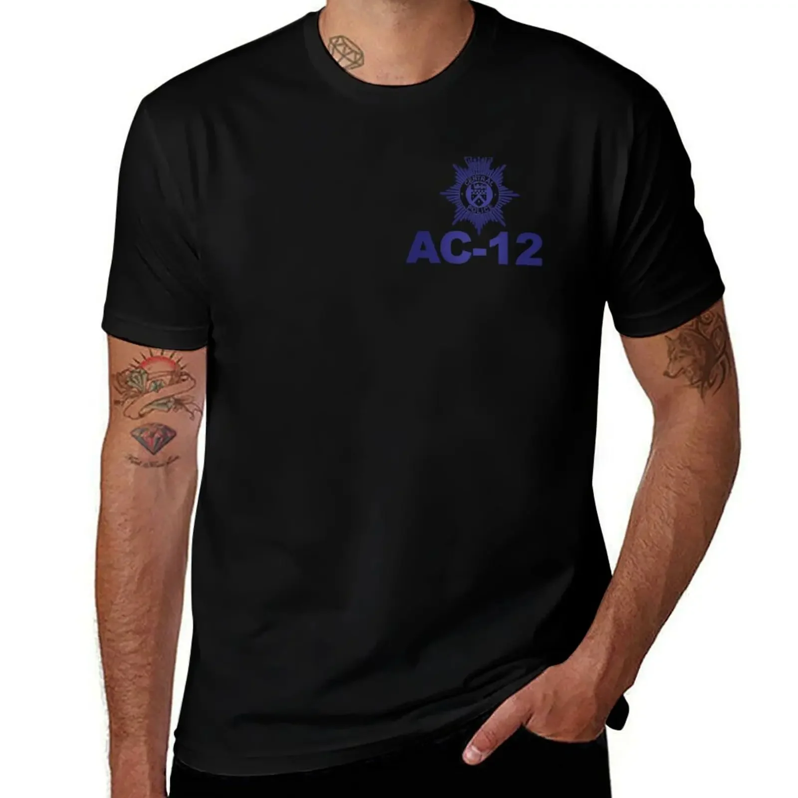 AC-12 Anti Corruption Unit Team Member T-Shirt man clothes cotton graphic tees summer top outfits for men