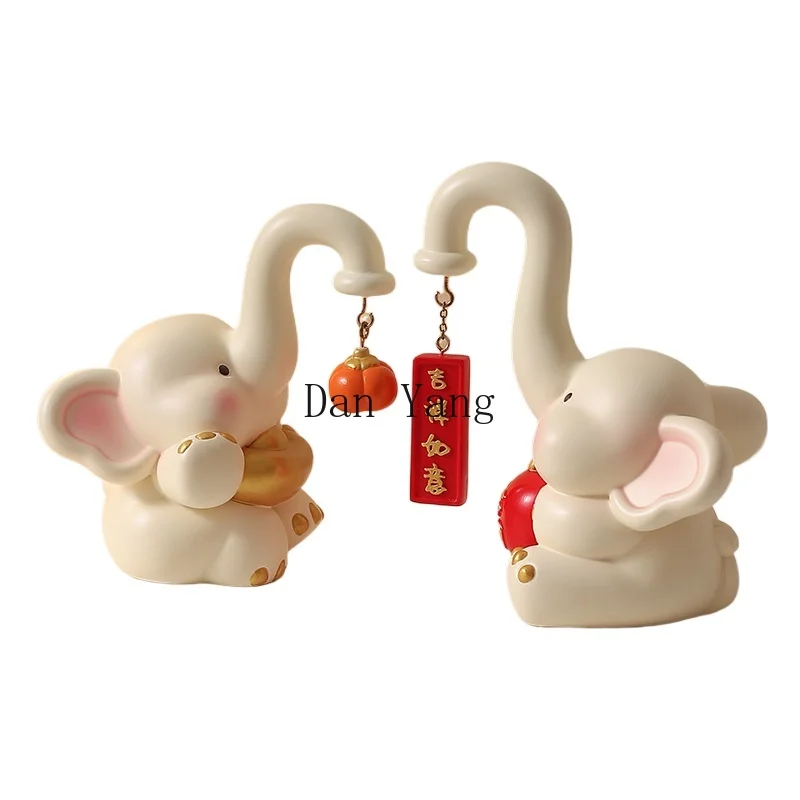 

DY creative light luxury elephant ornament home living room entrance wine cabinet TV cabinet lucky decoration housewarming gift