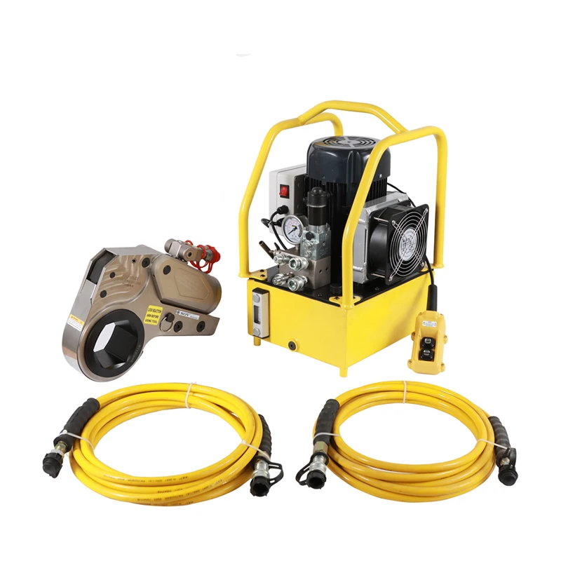 Professional Alloy Hollow Hexagon Cassette Box Hydraulic Torque Wrench Set Narrow Space Nut Removal OEM 4XLCT 10 Year Usage