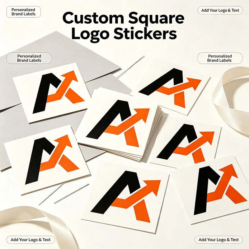 Benutzerdefinierte quadratische Logo-Aufkleber, personalisiertes Foto, Text, Markenname, individuelle Verpackungsaufkleber, individuelles Bild, verschiedene Größen erhältlich – Detail 5
