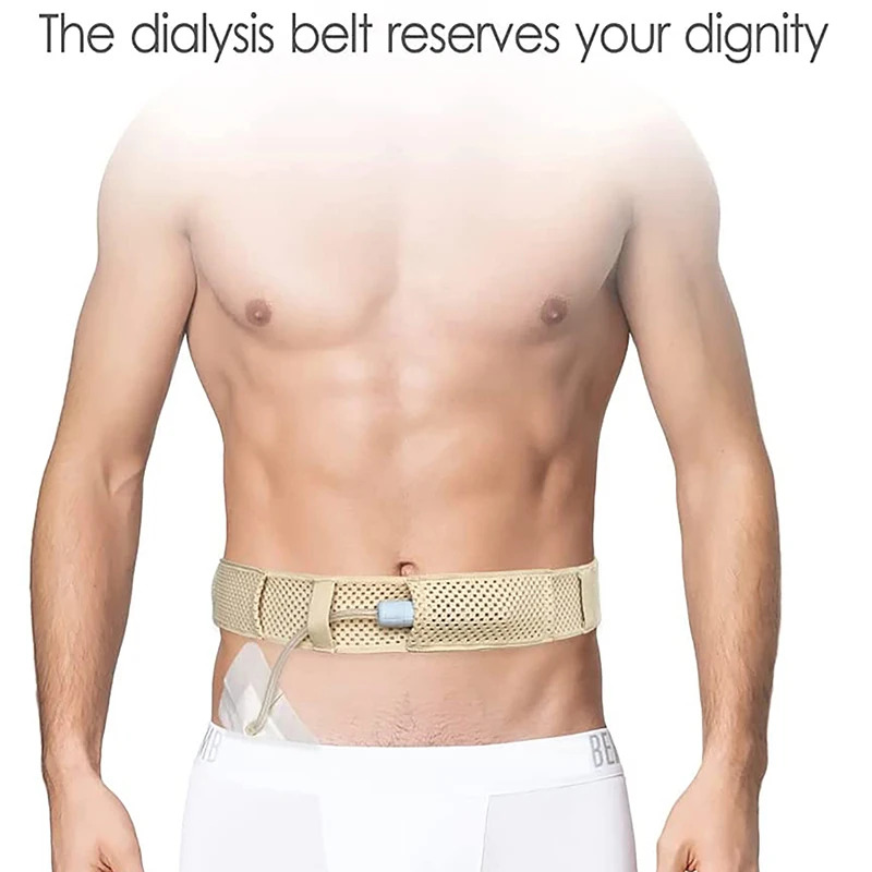 Peritoneal Dialysis Conduit Protection Belt Adjustable Abdominal Belt Catheter Fixation Device Back Support Protection Belt