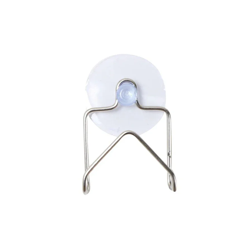 Portable Suction Cup Stainless Steel Drain Rack Cleaning Cloth Shelf Dish Drainer Sponge Holder Sink Rack Kitchen Accessories