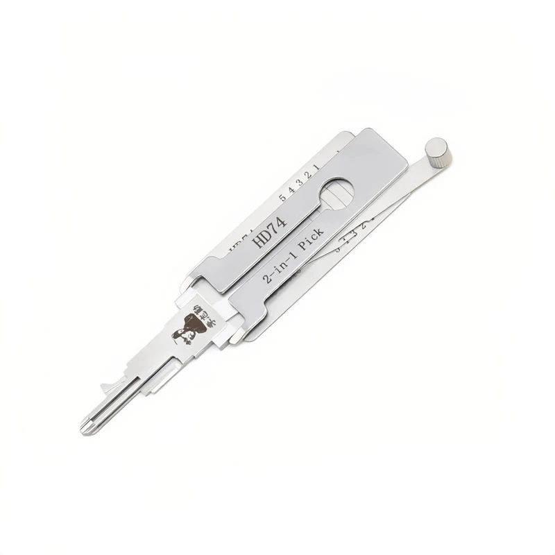 Lishi HD74 2-in-1 slotenmakersgereedschap, slotenopener & decoder, vlakfrees voor Honda motorfietsmodellen