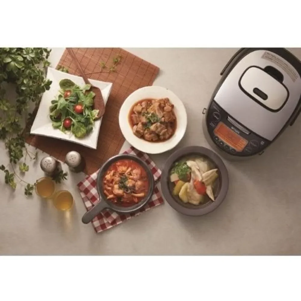 home.JKT-D Multi-Functional Induction Heating (IH) Electric Rice Cooker with 12 Cooking Settings (Silver Black).new