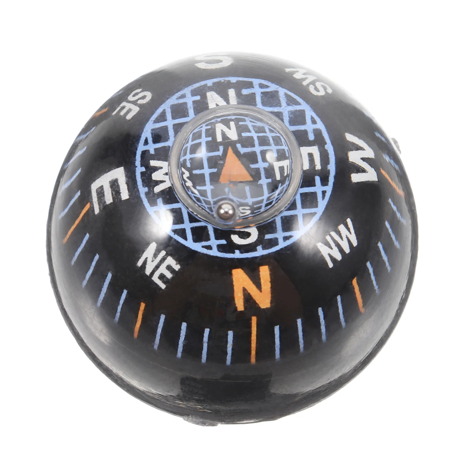 Black Guide Ball Spherical Compass Durable Plastic Kids Compass Watch Automotive Dashboard Mini Car Motorcycle Small