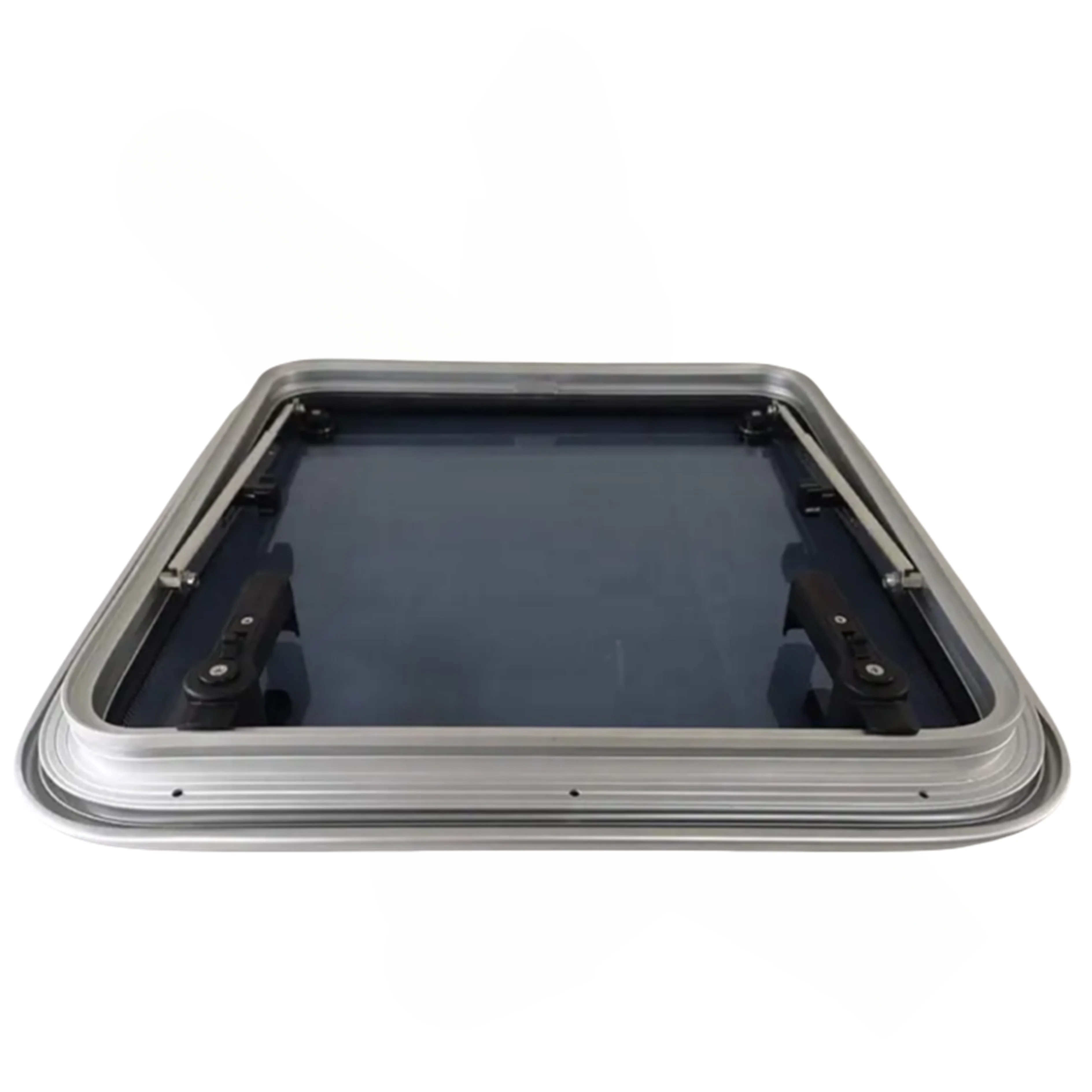 

Hot Sale Customized Square-portholes Aluminum Tempered Glass Escape Hatch Window Deck Hatch for Boats Yacht RV Marine Supplies