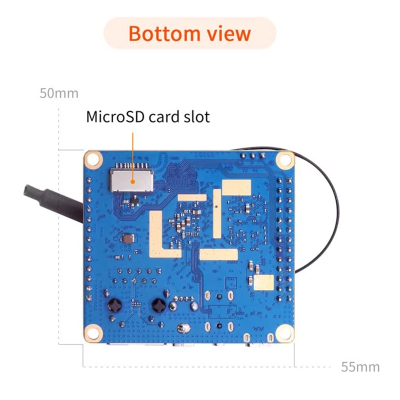 For Orange Pi Zero 3 Development Board RAM H618 Wifi5+BT 5.0 Gigabit LAN For Android 12 Debian12 Ubuntu22.04