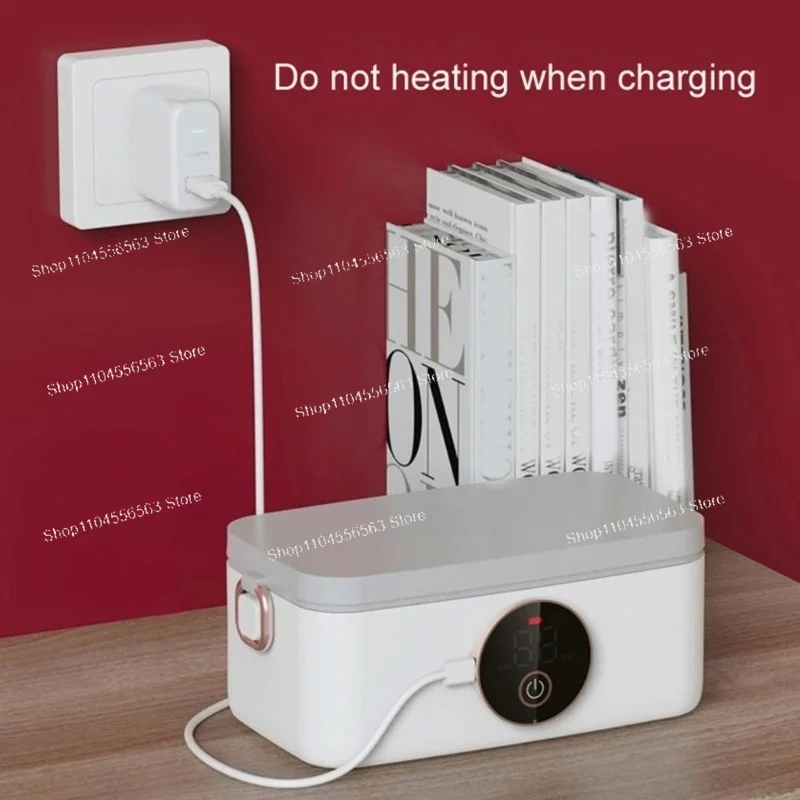 Wireless Rechargeable Water-free Food Warmer 16000mAh Portable Lunch Container For Office Outdoor