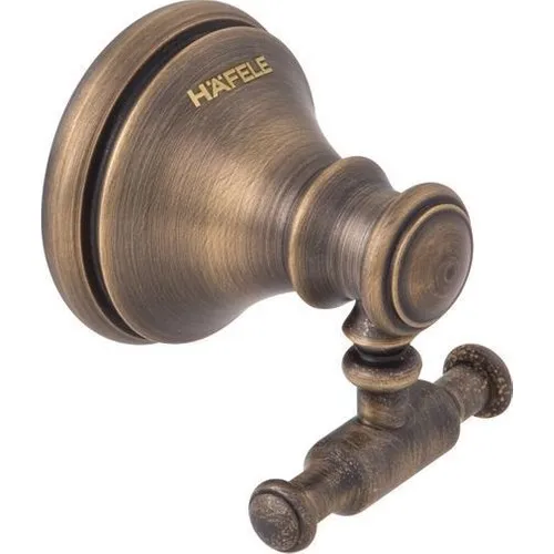 Hafele Cali Bronze Dual Bathroom Hanger, Antique Bronze Color